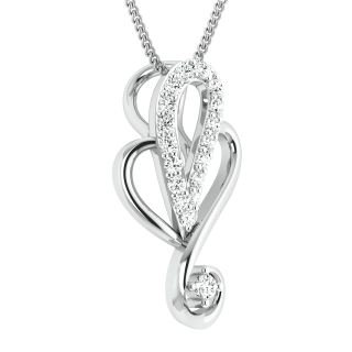 Evie Round Diamond Office Wear Pendant